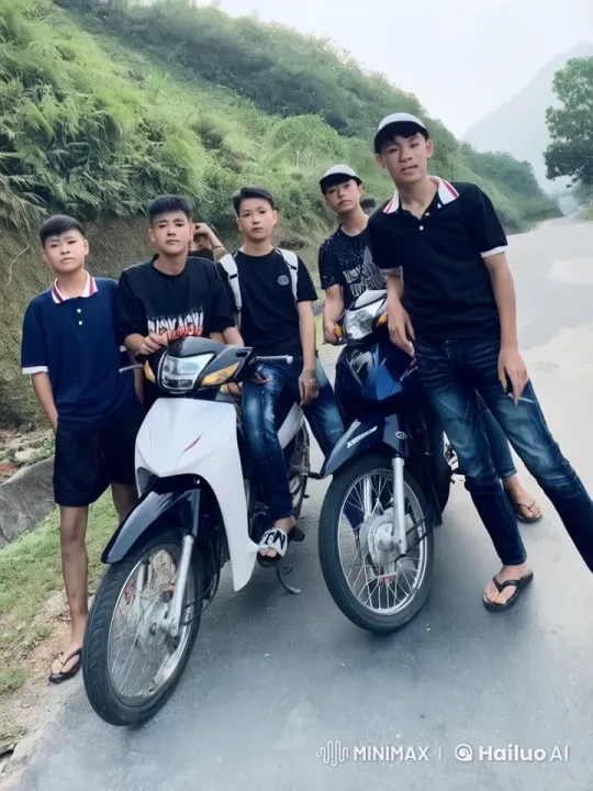 Five Friends Enjoying a Playful Martial Arts Sparring on a Hill – AI Generated Video | Hailuo AI