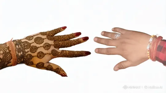 Couple's Intertwining Hands: A Slow Dance of Affection – AI Generated Video | Hailuo AI