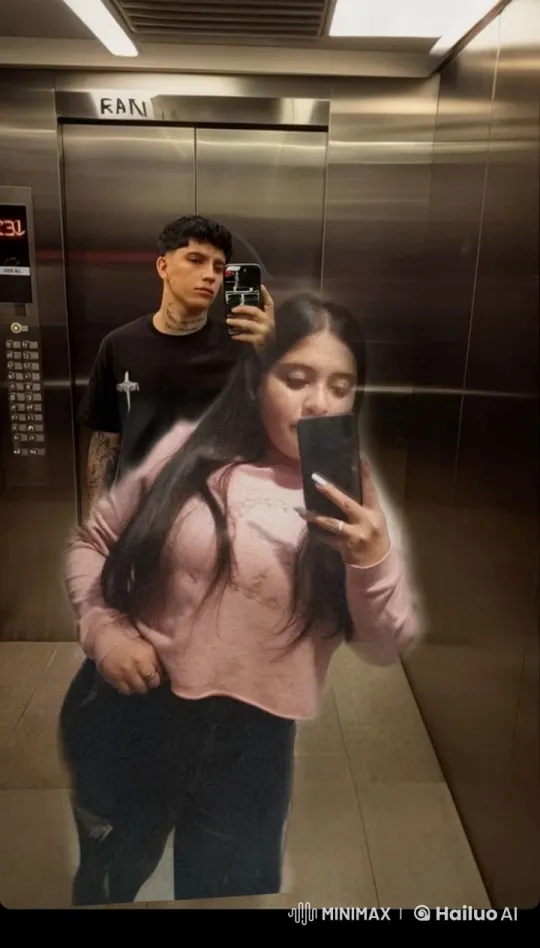Young Couple Shares Intimate Moment in Elevator Selfie – AI Generated Video | Hailuo AI