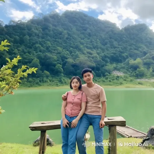 Couple Combines Romance and Martial Arts on Lake Bench – AI Generated Video | Hailuo AI