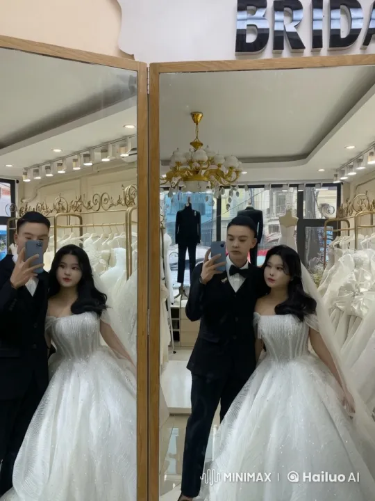 Bridal Couple's Elegant Martial Arts Display – AI Generated Video | Hailuo AI