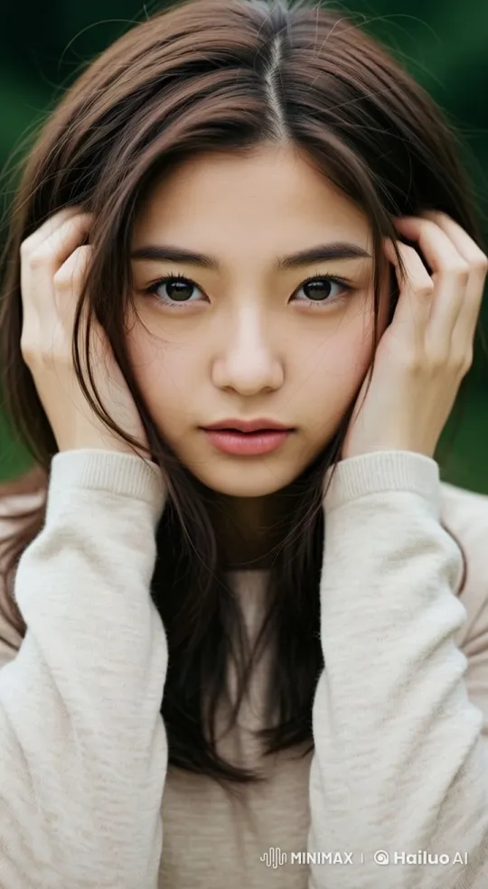 Contemplative Young Woman in Live2D Animation – AI Generated Video | Hailuo AI