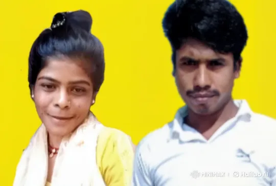 Couple Sharing Intimate Moment Against Yellow Background – AI Generated Video | Hailuo AI
