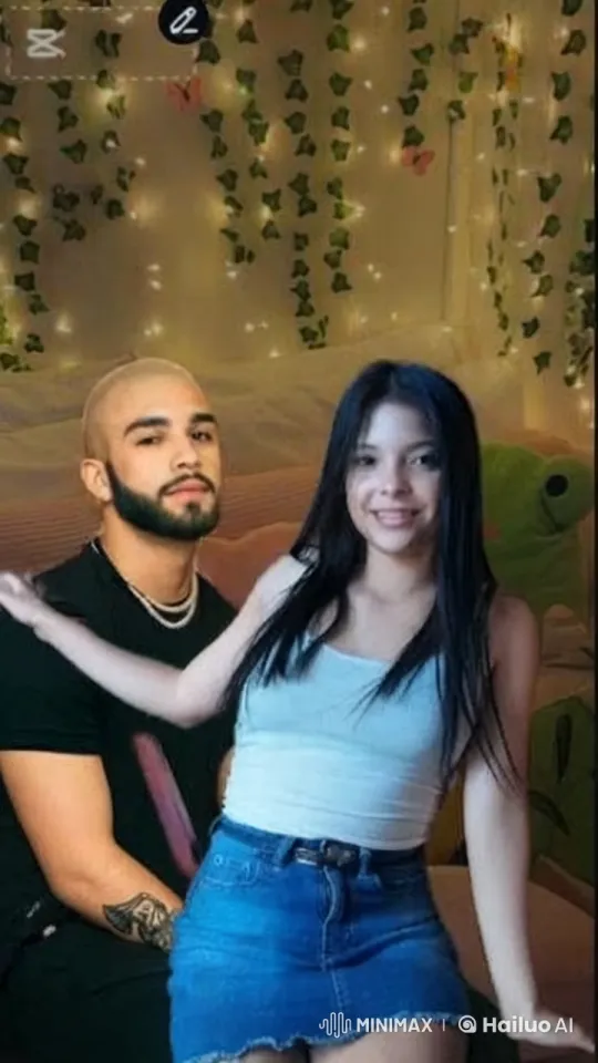Affectionate Embrace in a Cozy, Decorated Room – AI Generated Video | Hailuo AI