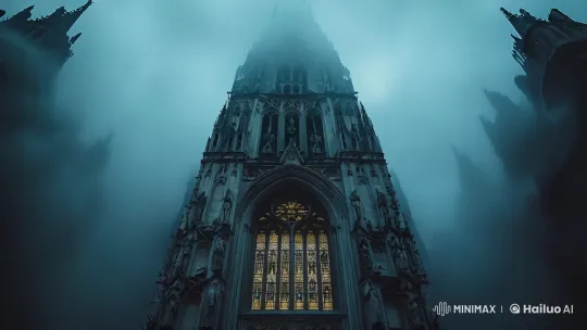 Gothic Fortress: A Stormy Revelation of Mystery – AI Generated Video | Hailuo AI