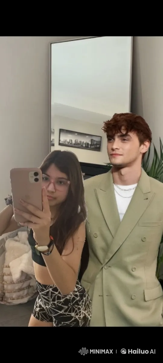 Boy Leans in for Kiss in Cozy Decorated Room – AI Generated Video | Hailuo AI