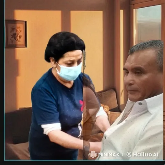 Intimate Moment: Gentle Kiss in a Cozy Living Room – AI Generated Video | Hailuo AI