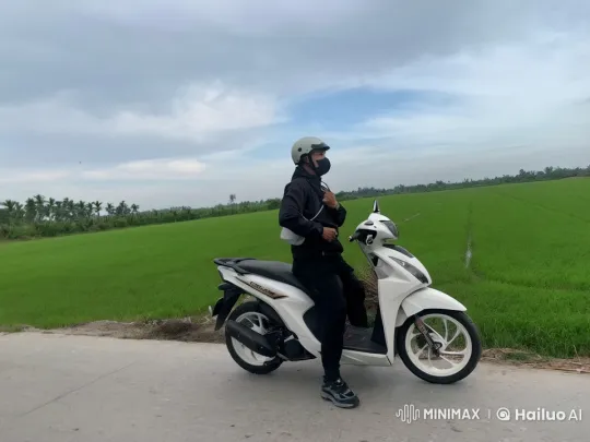 Martial Arts Performance on Rural Road with Green Fields – AI Generated Video | Hailuo AI