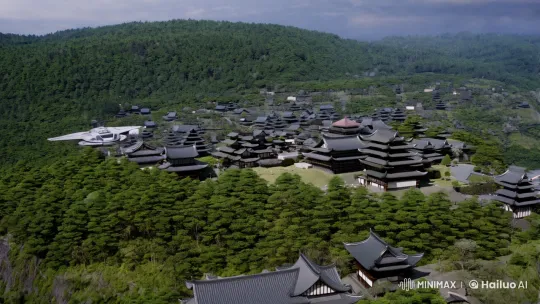 Japanese Film: Village Serenity Meets Space Epic – AI Generated Video | Hailuo AI