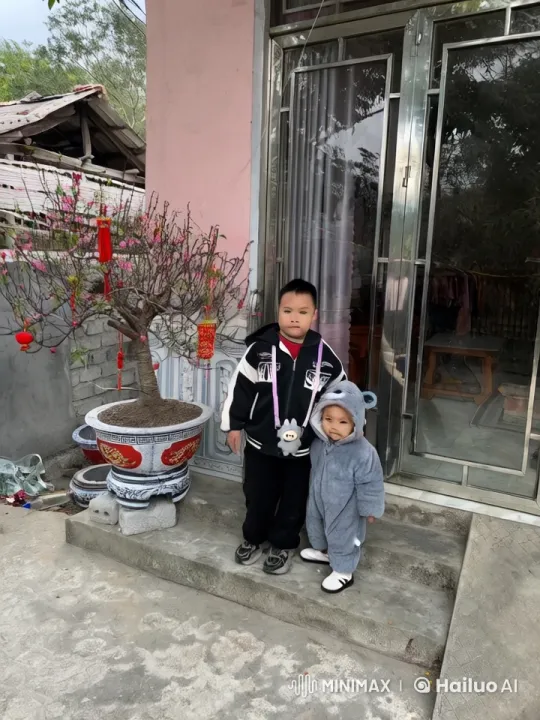 Children's Playful Kung Fu Battle on House Steps – AI Generated Video | Hailuo AI