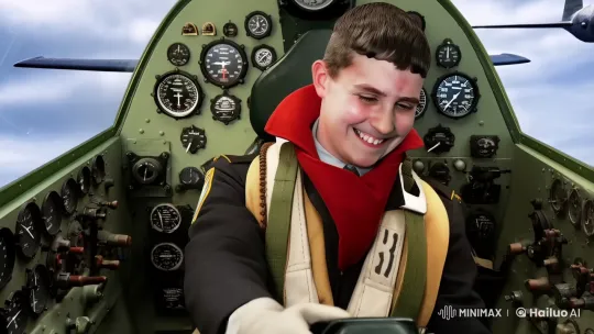 WWII B-17 Bomber Pilot's Determined Flight – AI Generated Video | Hailuo AI