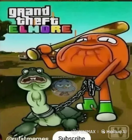 Grand Theft Elmore: Cartoon Crime Parody – AI Generated Video | Hailuo AI