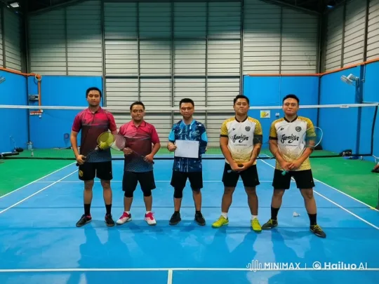 Indoor Badminton Court Martial Arts Display – AI Generated Video | Hailuo AI