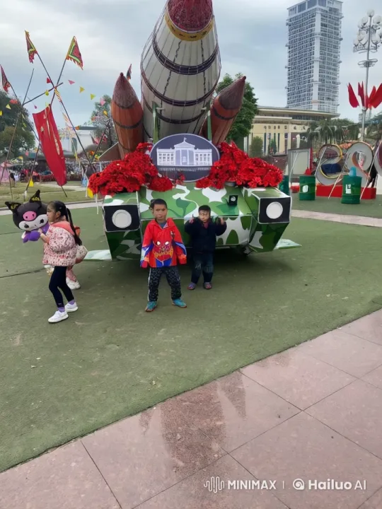 Children's Joyful Kungfu Performance at Outdoor Fair – AI Generated Video | Hailuo AI