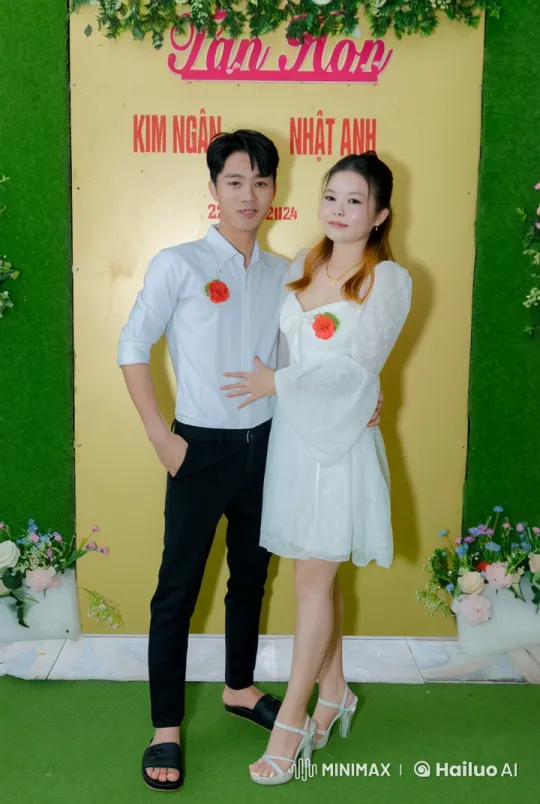 Couple's Energetic Kung Fu Fight in Festive Setting – AI Generated Video | Hailuo AI