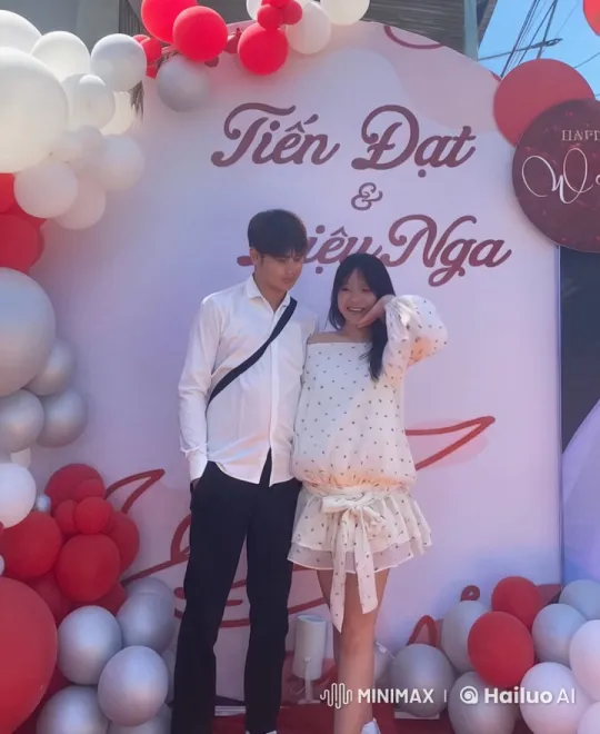 Couple Performs Synchronized Kung Fu in Festive Setting – AI Generated Video | Hailuo AI