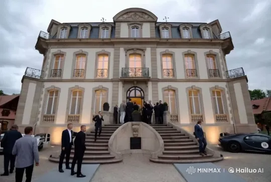 Elegant Mansion Destroyed by Nuclear Blast – AI Generated Video | Hailuo AI