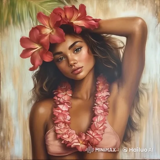 Aloha Friday Girl in Tropical Live2D Animation – AI Generated Video | Hailuo AI