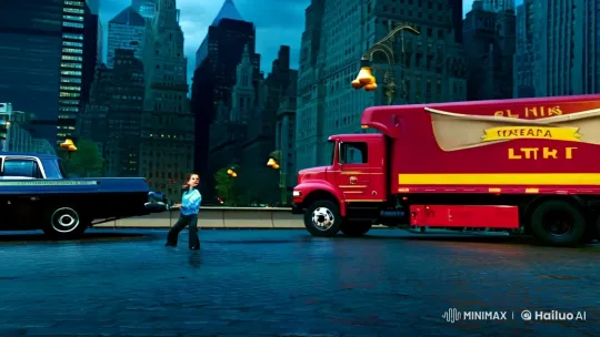 American Boy Battles Alien in NYC Tracking Shot – AI Generated Video | Hailuo AI