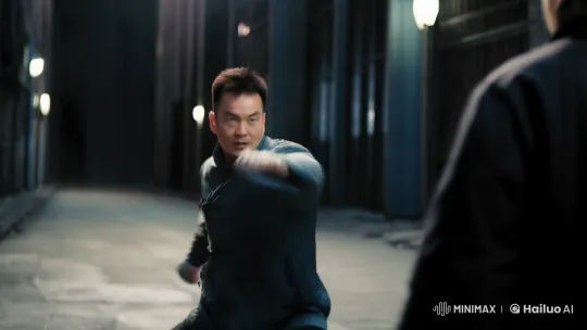 Urban Alley Kungfu Showdown: Master's Swift Victory – AI Generated Video | Hailuo AI
