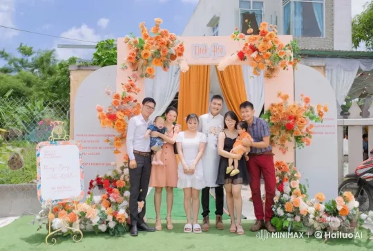 Family Celebrates with Playful Kungfu and Festive Joy – AI Generated Video | Hailuo AI