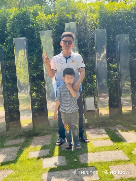 Father and Child Demonstrate Kung Fu in Nature – AI Generated Video | Hailuo AI
