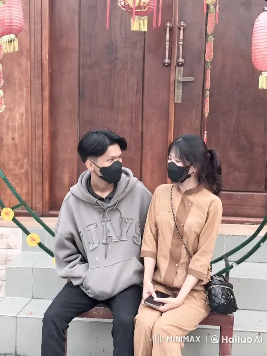 Young Couple Performs Impressive Kung Fu on Bench – AI Generated Video | Hailuo AI