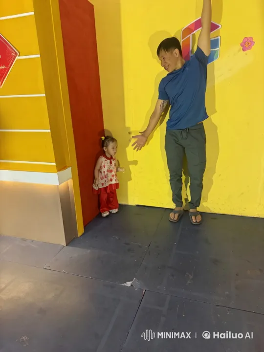 Father Demonstrates Kung Fu to Enthusiastic Child – AI Generated Video | Hailuo AI