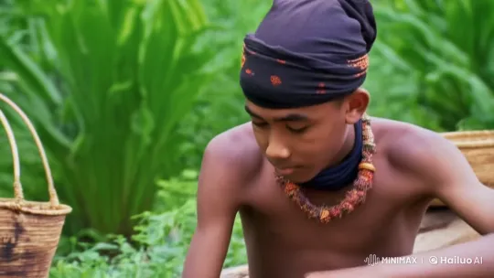 Young Man's Focused Foraging and Graceful Movement in Forest – AI Generated Video | Hailuo AI