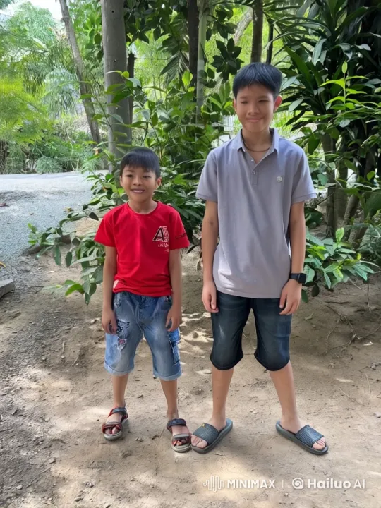 Boys Practice Martial Arts in Lush Outdoor Setting – AI Generated Video | Hailuo AI