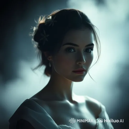 Ethereal Girl in White Greeting with Grace – AI Generated Video | Hailuo AI