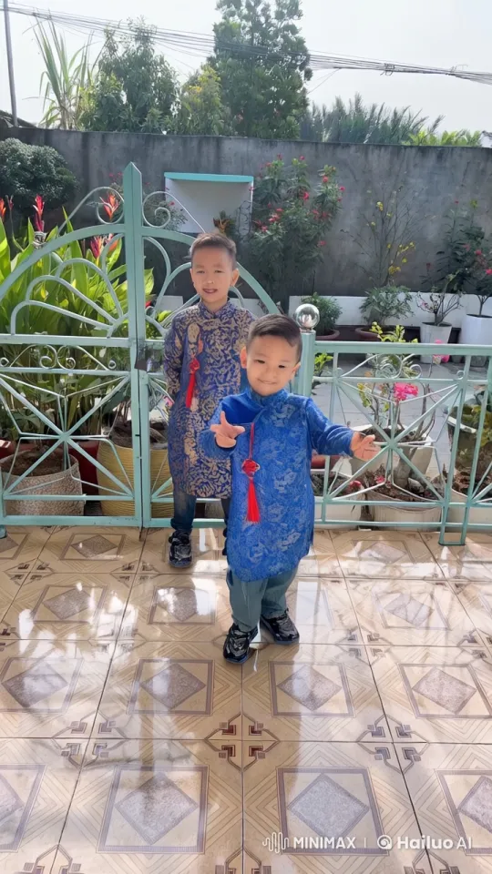 Joyful Kids Practicing Kung Fu in Garden – AI Generated Video | Hailuo AI