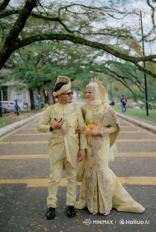 Traditional Couple Performs Martial Arts in Lush Greenery – AI Generated Video | Hailuo AI