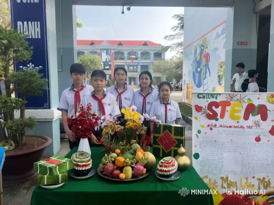 Students Celebrate Tet with Festive Dance and Decorations – AI Generated Video | Hailuo AI