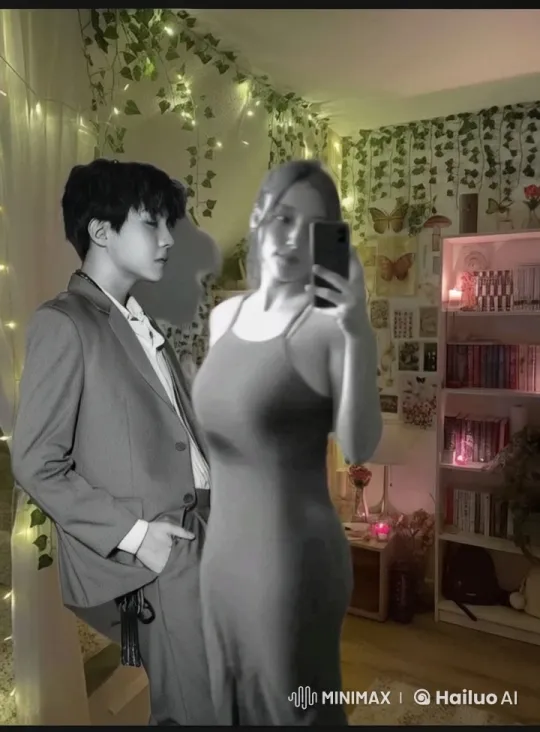 Affectionate Embrace in a Cozy, Decorated Room – AI Generated Video | Hailuo AI