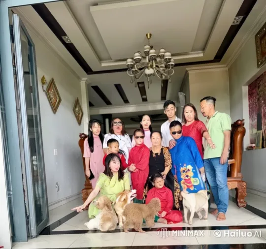Family Gathering Transforms into Energetic Kung Fu Display – AI Generated Video | Hailuo AI