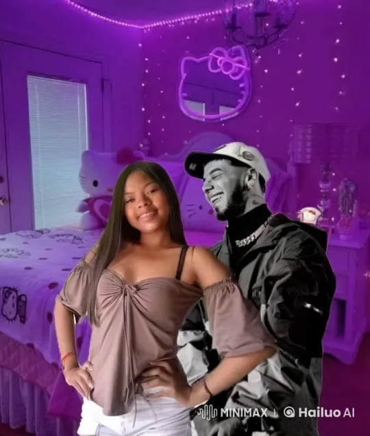 Romantic Couple in Hello Kitty Bedroom – AI Generated Video | Hailuo AI
