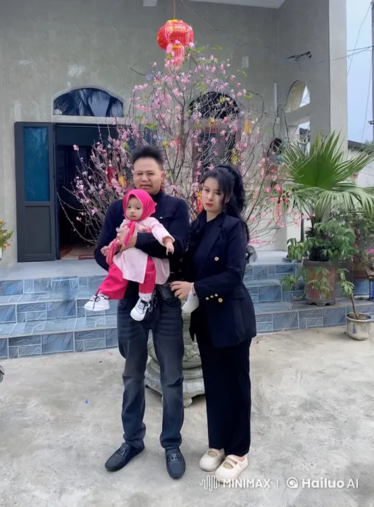 Family Kungfu Duel in Front of Decorated House – AI Generated Video | Hailuo AI