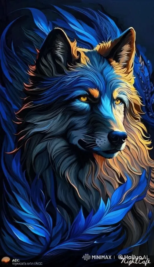 Mystical Forest: Wolf and Tiger Face Off – AI Generated Video | Hailuo AI