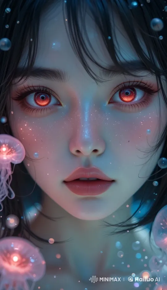 Enchanted Underwater World with Glowing Jellyfish – AI Generated Video | Hailuo AI