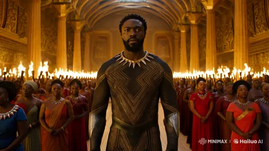 King T'Challa's Grand Ceremony in Wakanda 8K Ultra HD – AI Generated Video | Hailuo AI