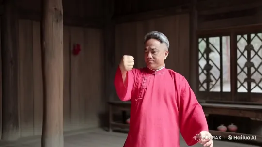 Masterful Kung Fu Performance in Old Dojo – AI Generated Video | Hailuo AI