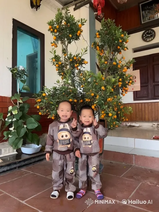 Children's Playful Kung Fu Battle in Orange Grove – AI Generated Video | Hailuo AI