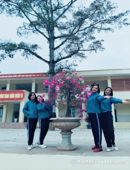 Students Practicing Martial Arts in School Courtyard – AI Generated Video | Hailuo AI