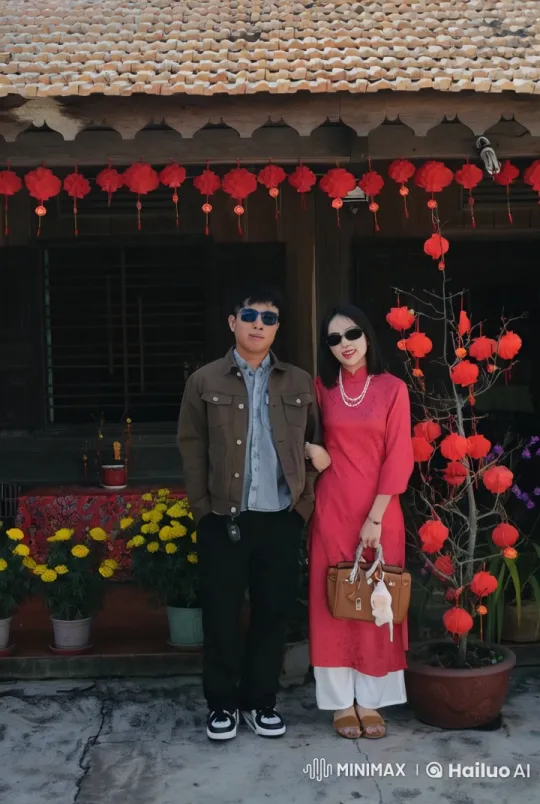 Couple Performing Kung Fu in Festive Setting – AI Generated Video | Hailuo AI