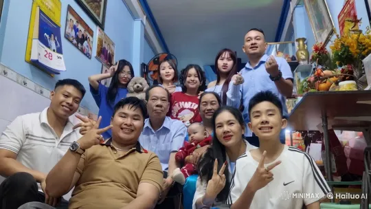Family Play Fighting in Decorated Room – AI Generated Video | Hailuo AI