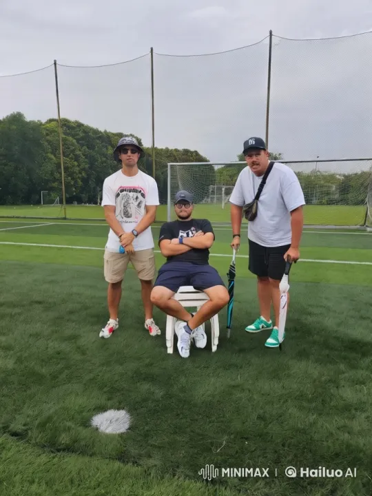 Friends Transform and Duel with Lightsabers on Soccer Field – AI Generated Video | Hailuo AI