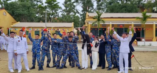 Military and Civilians Celebrate with Martial Arts Display – AI Generated Video | Hailuo AI