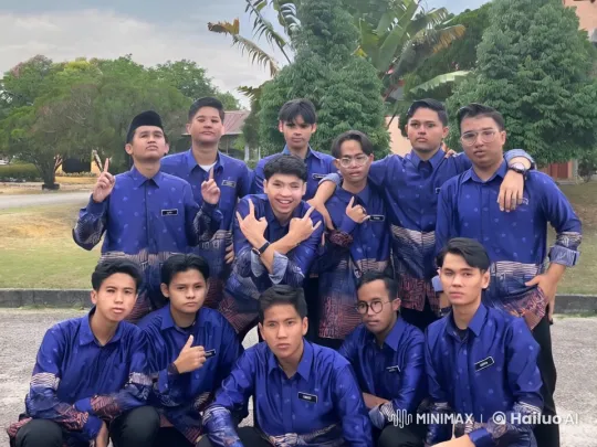 Young Men in Blue Uniforms Perform Martial Arts in Outdoor Setting – AI Generated Video | Hailuo AI