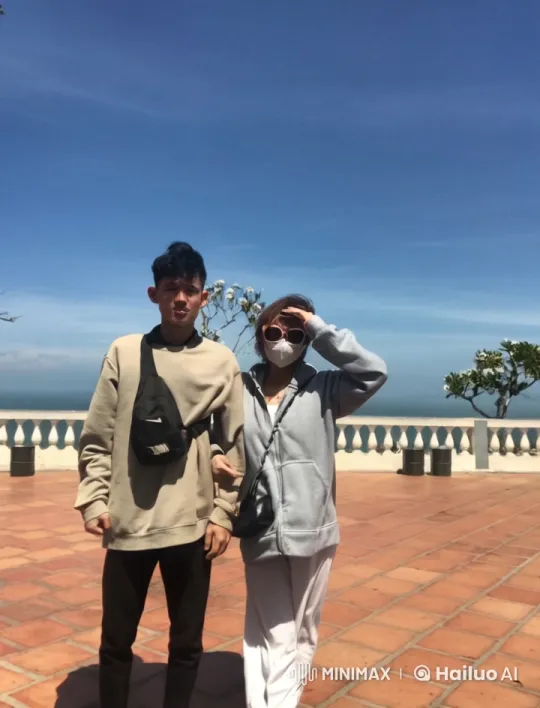 Kung Fu Sparring on Terrace with Serene Background – AI Generated Video | Hailuo AI
